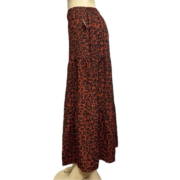 Nine West Tiered Crosshatch Maxi Skirt - Picture 3 of 9